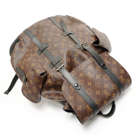 LOUIS VUITTON 2017 Monogram Macassar Christopher MM Backpack  Daypack Brown WS27701