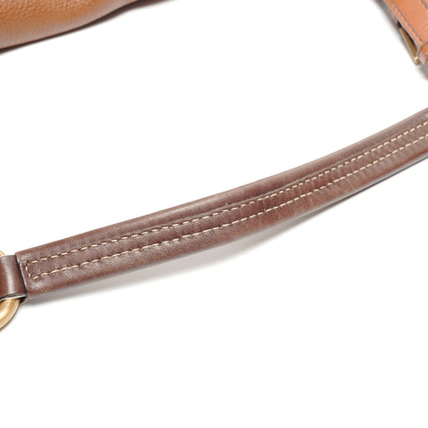 PRADA One Belt Baguette Bag Leather Shoulder Bag Brown WS27703
