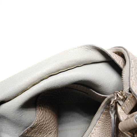 FENDI Seleria one belt Shoulder Bag Silver WS27705