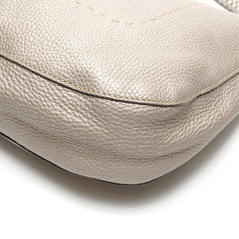 FENDI Seleria one belt Shoulder Bag Silver WS27705