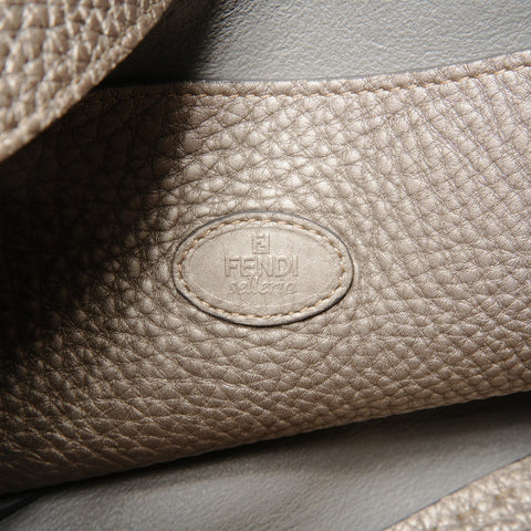 FENDI Seleria one belt Shoulder Bag Silver WS27705