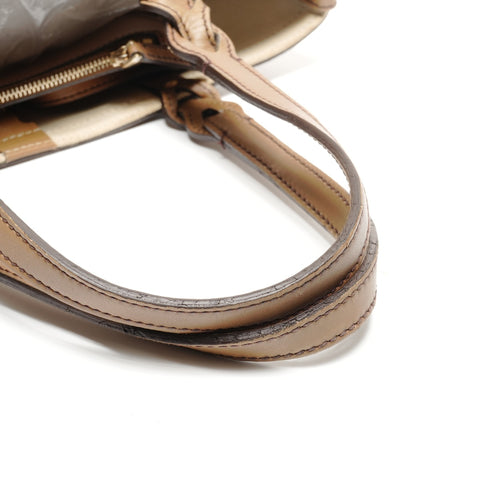 GUCCI GG canvas and leather tote Handbag beige WS27706