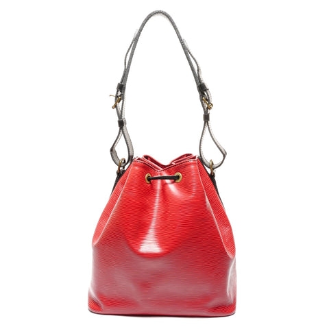 LOUIS VUITTON 1991 Epi Petit Noe Shoulder Bag Red WS27708