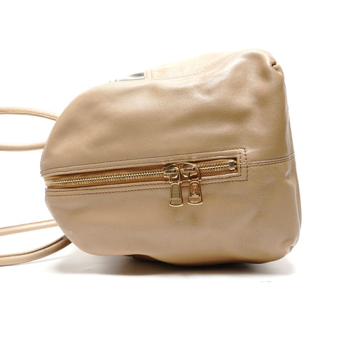 YVES SAINT LAURENT Y logo leather Boston bag beige WS27710