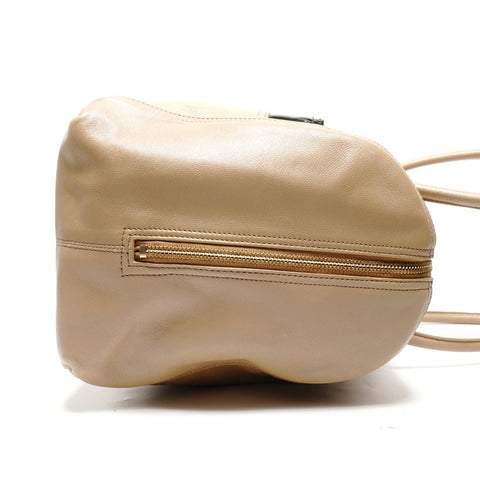 YVES SAINT LAURENT Y logo leather Boston bag beige WS27710