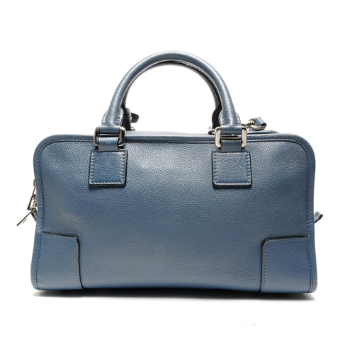 LOEWE Leather Amazona Anagram 2-way Shoulder Bag blue WS27711