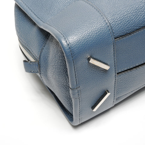 LOEWE Leather Amazona Anagram 2-way Shoulder Bag blue WS27711
