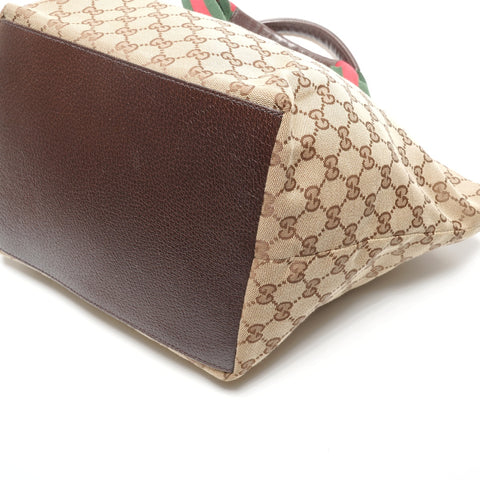 GUCCI GG Canvas Sherry Tote Bag beige WS27712