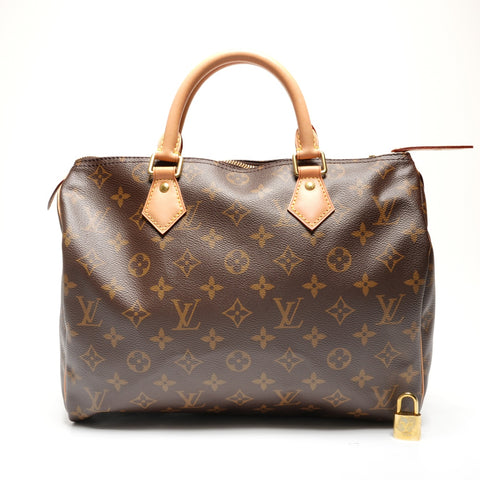 LOUIS VUITTON monogram speedy 30 Handbag Brown WS27714