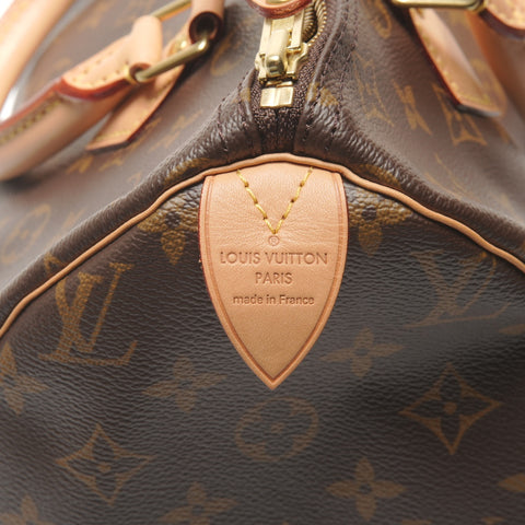 LOUIS VUITTON monogram speedy 30 Handbag Brown WS27714