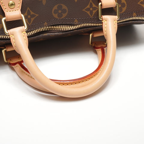 LOUIS VUITTON monogram speedy 30 Handbag Brown WS27714