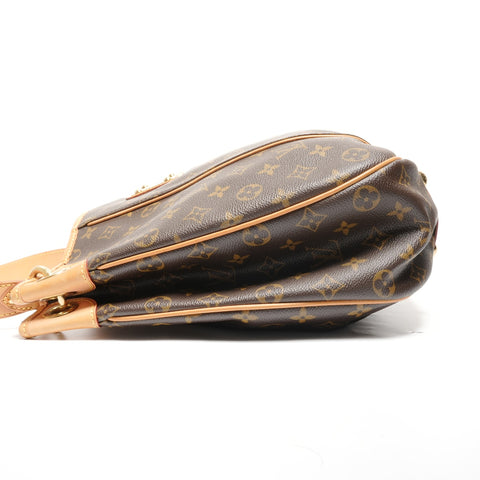 LOUIS VUITTON 2009 Monogram Galliera PM Shoulder Bag Brown WS27715