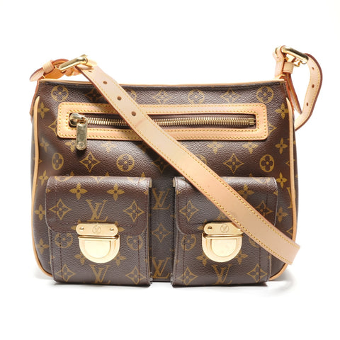 LOUIS VUITTON 2006 Hudson GM Monogram Shoulder Bag Brown WS27716