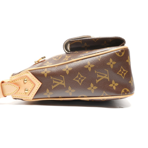 LOUIS VUITTON 2006 Hudson GM Monogram Shoulder Bag Brown WS27716
