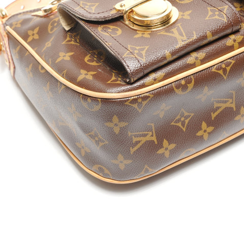 LOUIS VUITTON 2006 Hudson GM Monogram Shoulder Bag Brown WS27716