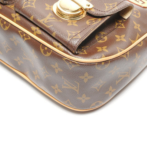 LOUIS VUITTON 2006 Hudson GM Monogram Shoulder Bag Brown WS27716