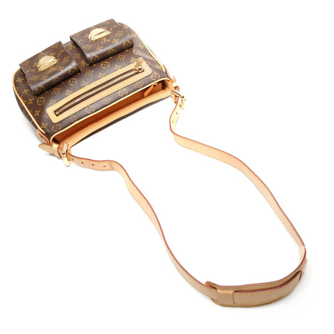 LOUIS VUITTON 2006 Hudson GM Monogram Shoulder Bag Brown WS27716