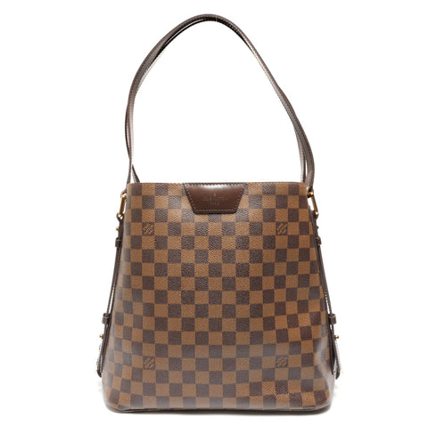 LOUIS VUITTON Damier Cabas Rivington 2012 Shoulder Bag Brown WS27717