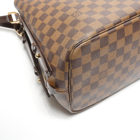 LOUIS VUITTON Damier Cabas Rivington 2012 Shoulder Bag Brown WS27717