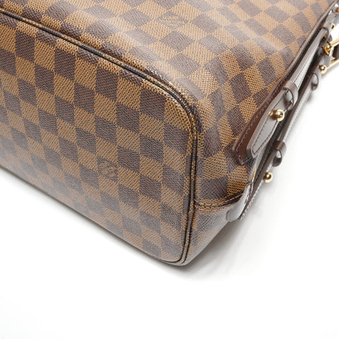 LOUIS VUITTON Damier Cabas Rivington 2012 Shoulder Bag Brown WS27717