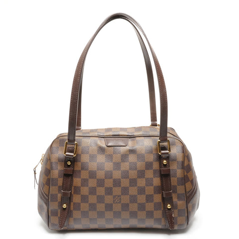 LOUIS VUITTON Damier Rivington GM 2010 Shoulder Bag Brown WS27719