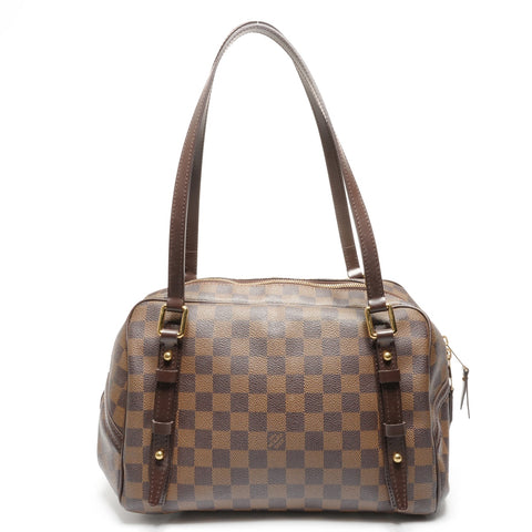 LOUIS VUITTON Damier Rivington GM 2010 Shoulder Bag Brown WS27719