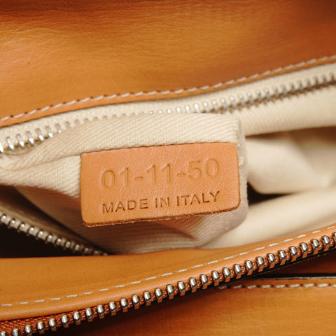 Chloe Leather Paddington Boston Bag Handbag Brown WS27720