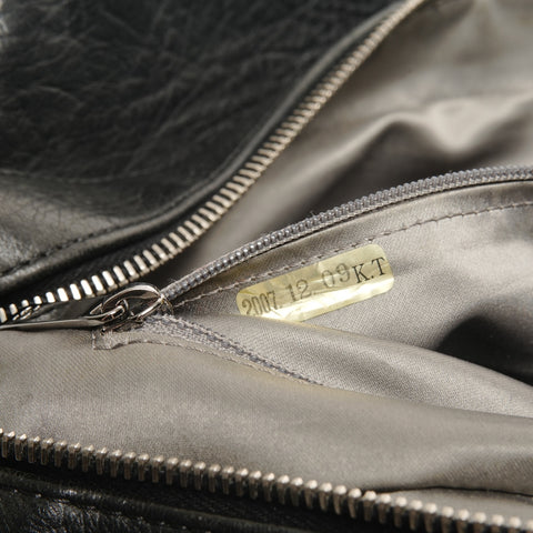 CHANEL Quilted Chain Leather, 2008 model, serial number 11. Boston bag black WS27721