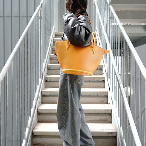 LOUIS VUITTON 1995 Epi Saint Jacques Shopping Shoulder Bag yellow WS27722