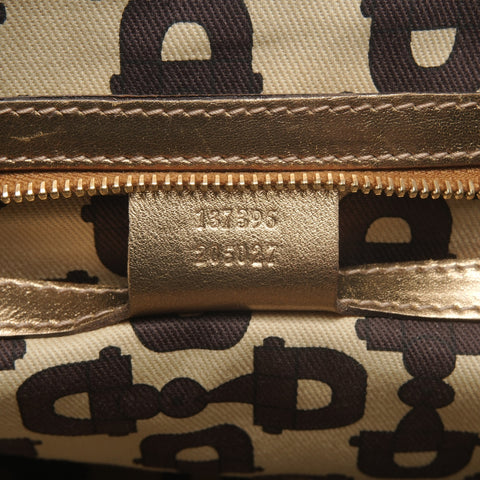 GUCCI GG Canvas Gold Tote Bag beige WS27723