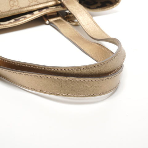 GUCCI GG Canvas Gold Tote Bag beige WS27723