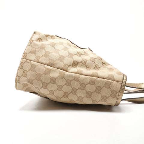GUCCI GG Canvas Gold Tote Bag beige WS27723