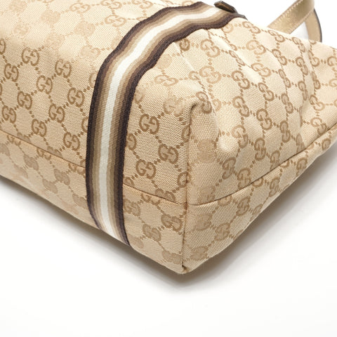 GUCCI GG Canvas Gold Tote Bag beige WS27723
