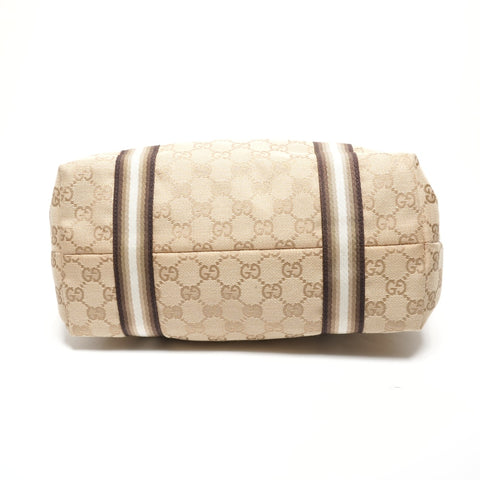 GUCCI GG Canvas Gold Tote Bag beige WS27723