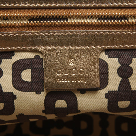 GUCCI GG Canvas Gold Tote Bag beige WS27723