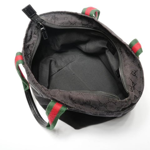 GUCCI GG Canvas Sherry Tote Bag black WS27724