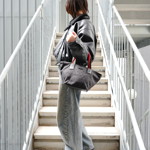 GUCCI GG Canvas Sherry Tote Bag black WS27724