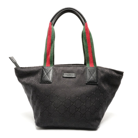 GUCCI GG Canvas Sherry Tote Bag black WS27724