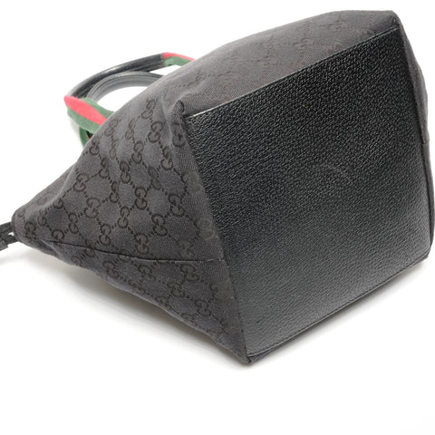 GUCCI GG Canvas Sherry Tote Bag black WS27724