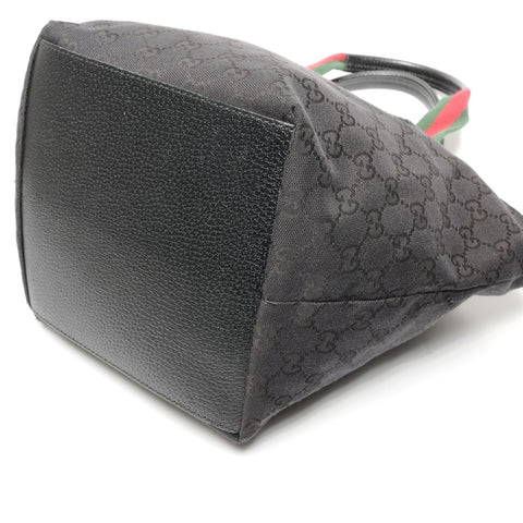 GUCCI GG Canvas Sherry Tote Bag black WS27724