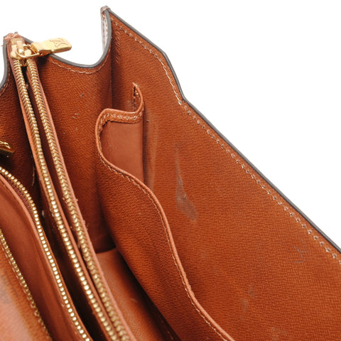 LOUIS VUITTON Monogram Concorde 1995 Handbag Brown WS27725