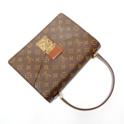 LOUIS VUITTON Monogram Concorde 1995 Handbag Brown WS27725