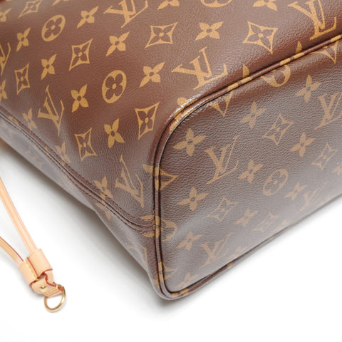 LOUIS VUITTON Neverfull MM Monogram Tote Bag Brown WS27726