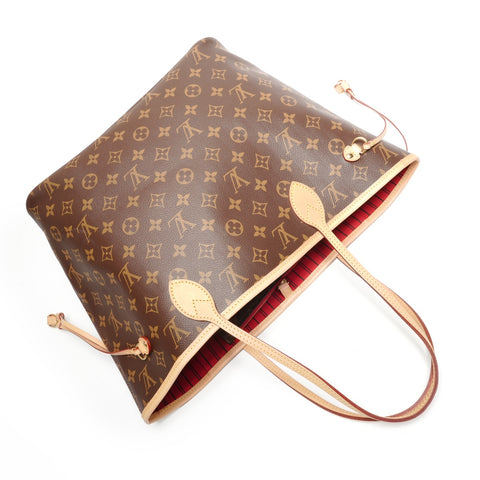 LOUIS VUITTON Neverfull MM Monogram Tote Bag Brown WS27726