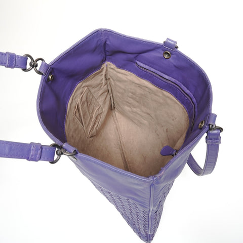 BOTTEGAVENETA INTRECCIATO Shoulder Bag purple WS27727