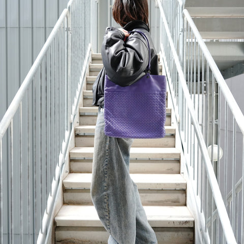 BOTTEGAVENETA INTRECCIATO Shoulder Bag purple WS27727