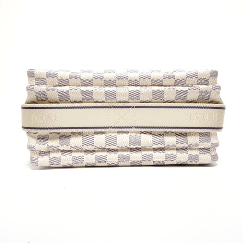 LOUIS VUITTON Damier Azur Naviglio 2008 Shoulder Bag white WS27729