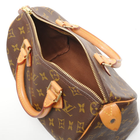 LOUIS VUITTON 2001 Monogram Speedy 25 Handbag Brown WS27730