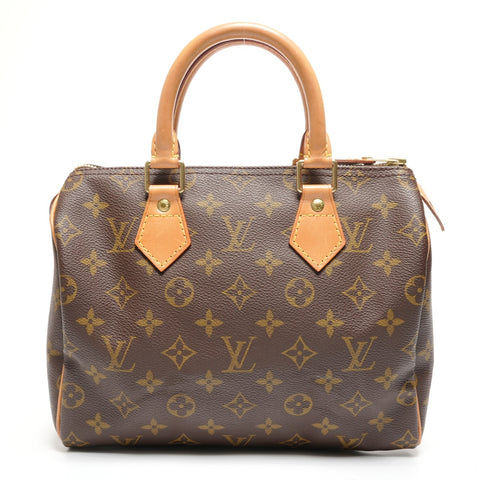 LOUIS VUITTON 2001 Monogram Speedy 25 Handbag Brown WS27730