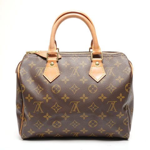 LOUIS VUITTON 2001 Monogram Speedy 25 Handbag Brown WS27730